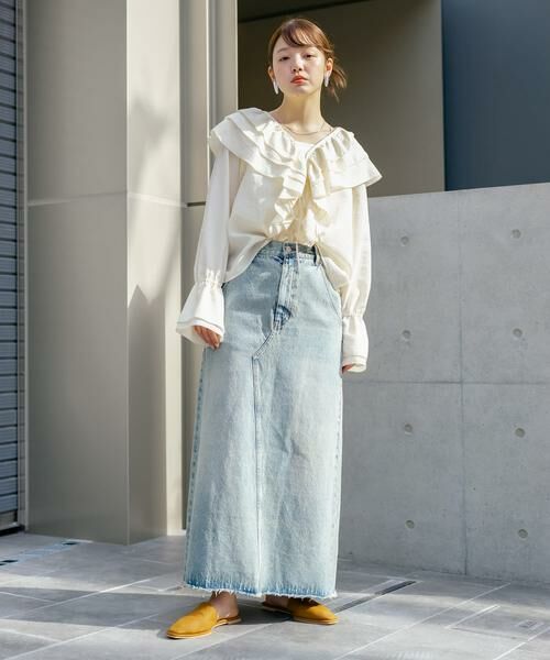 KBF / ケービーエフ シャツ・ブラウス | フリルカラーリボンブラウス | 詳細20