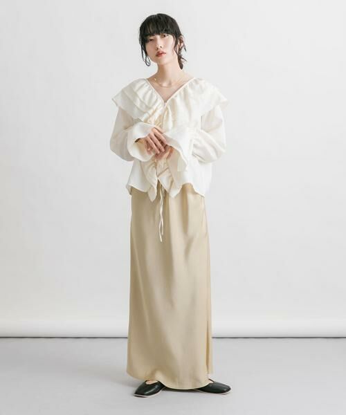 KBF / ケービーエフ シャツ・ブラウス | フリルカラーリボンブラウス | 詳細22