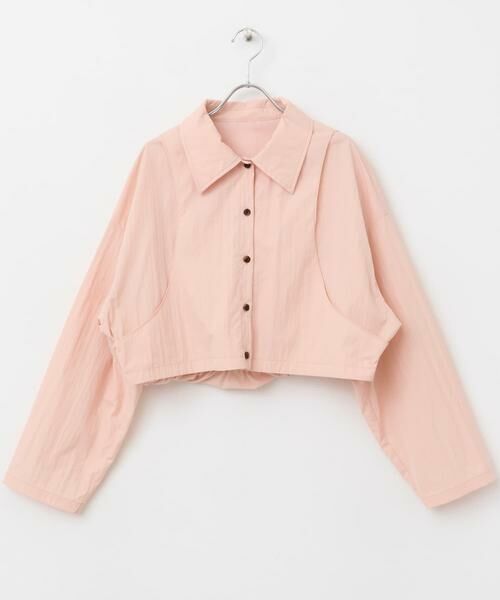 KBF / ケービーエフ シャツ・ブラウス | バックギャザークロップドシャツ | 詳細14