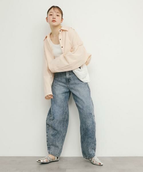 KBF / ケービーエフ シャツ・ブラウス | バックギャザークロップドシャツ | 詳細4