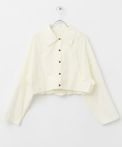 KBF / ケービーエフ シャツ・ブラウス | バックギャザークロップドシャツ | 詳細29