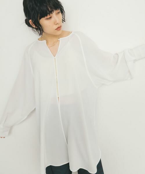 KBF / ケービーエフ チュニック | 2WAYスリットスリーブチュニック | 詳細15