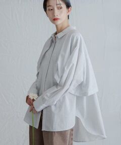 KBF / ケービーエフ シャツ・ブラウス | チェックレイヤードBIGシャツ