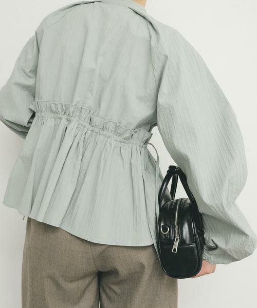 KBF / ケービーエフ シャツ・ブラウス | カーブスリーブペプラムブラウス | 詳細2