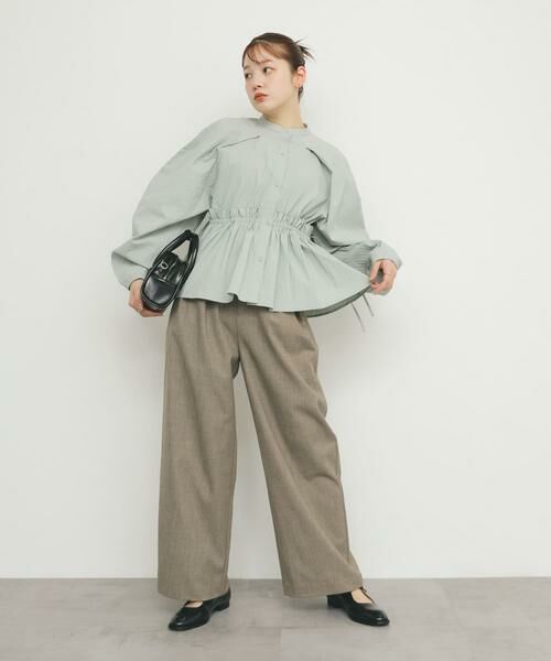 KBF / ケービーエフ シャツ・ブラウス | カーブスリーブペプラムブラウス | 詳細6