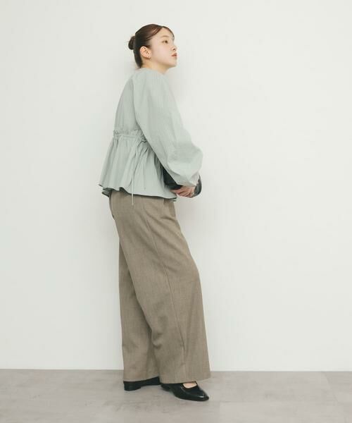 KBF / ケービーエフ シャツ・ブラウス | カーブスリーブペプラムブラウス | 詳細7