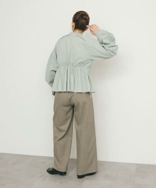 KBF / ケービーエフ シャツ・ブラウス | カーブスリーブペプラムブラウス | 詳細8