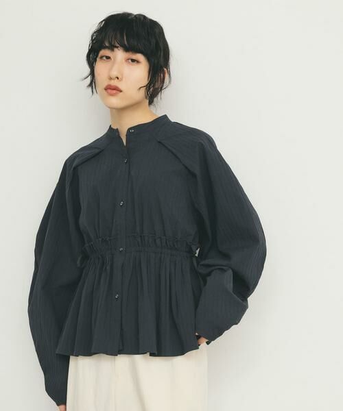 KBF / ケービーエフ シャツ・ブラウス | カーブスリーブペプラムブラウス | 詳細11