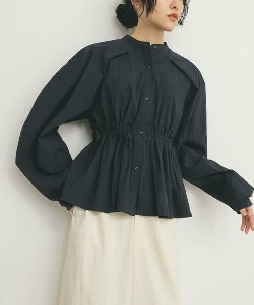 KBF / ケービーエフ シャツ・ブラウス | カーブスリーブペプラムブラウス | 詳細12