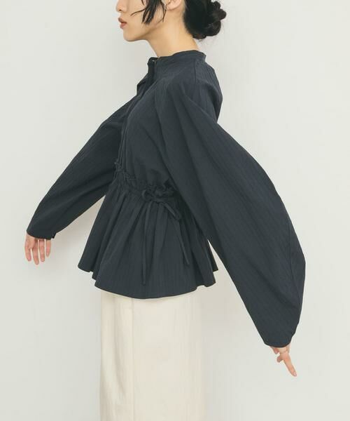 KBF / ケービーエフ シャツ・ブラウス | カーブスリーブペプラムブラウス | 詳細13