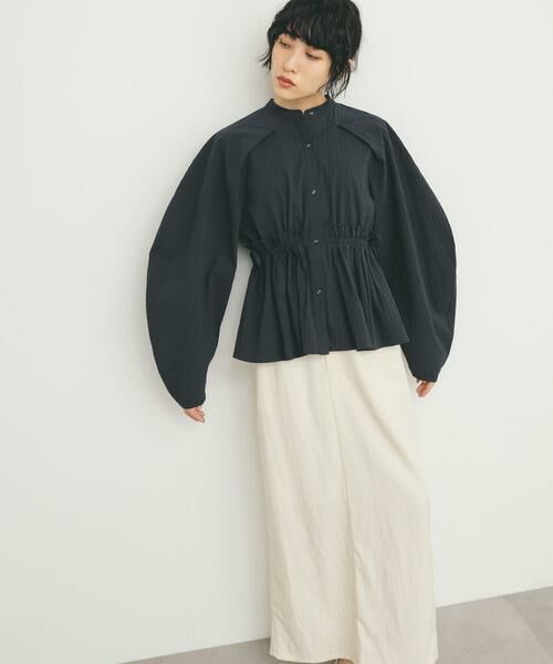 KBF / ケービーエフ シャツ・ブラウス | カーブスリーブペプラムブラウス | 詳細15