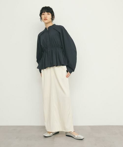 KBF / ケービーエフ シャツ・ブラウス | カーブスリーブペプラムブラウス | 詳細16