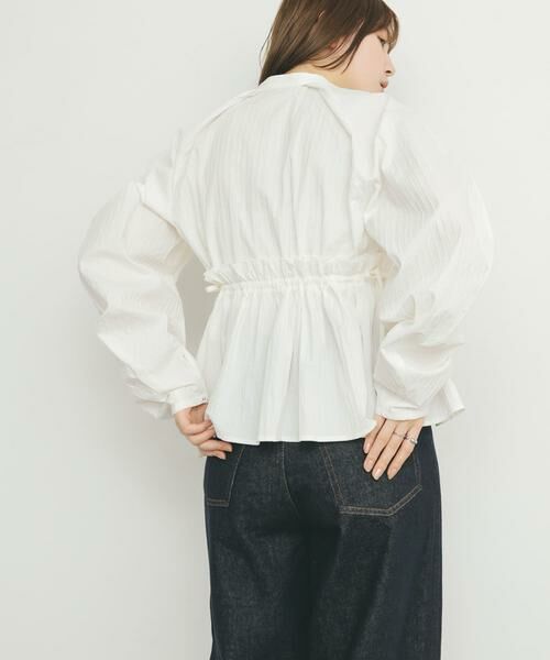 KBF / ケービーエフ シャツ・ブラウス | カーブスリーブペプラムブラウス | 詳細29