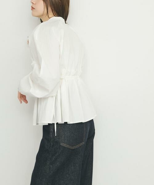 KBF / ケービーエフ シャツ・ブラウス | カーブスリーブペプラムブラウス | 詳細30
