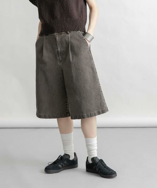 KBF / ケービーエフ ショート・ハーフ・半端丈パンツ | ウォッシュドハーフパンツ | 詳細1