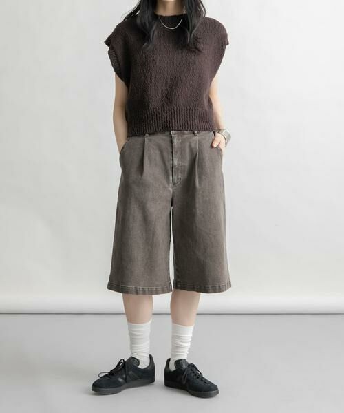 KBF / ケービーエフ ショート・ハーフ・半端丈パンツ | ウォッシュドハーフパンツ | 詳細2