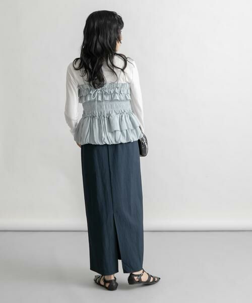 KBF / ケービーエフ スカート | ダブルボタンIラインスカート | 詳細5