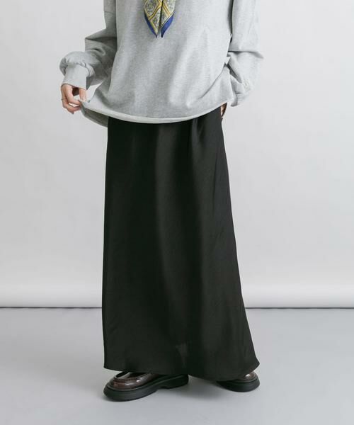 KBF / ケービーエフ スカート | サテンナロースカート | 詳細1