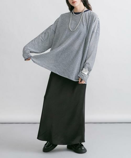 KBF / ケービーエフ スカート | サテンナロースカート | 詳細8