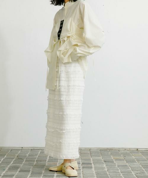 KBF / ケービーエフ スカート | Iラインフリルスカート | 詳細3