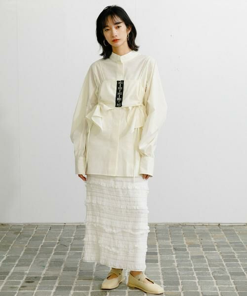 KBF / ケービーエフ スカート | Iラインフリルスカート | 詳細4