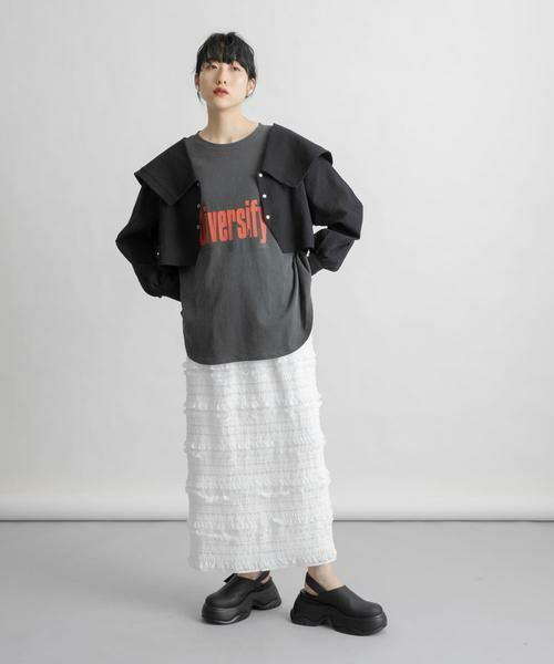 KBF / ケービーエフ スカート | Iラインフリルスカート | 詳細8