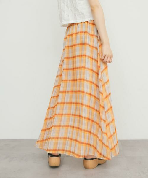 KBF / ケービーエフ スカート | シアーチェックプリーツスカート | 詳細2