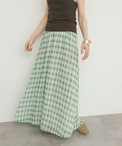 KBF / ケービーエフ スカート | シアーチェックプリーツスカート | 詳細10