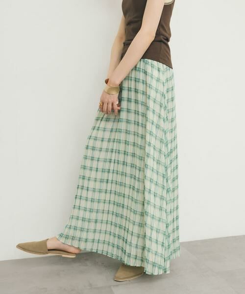 KBF / ケービーエフ スカート | シアーチェックプリーツスカート | 詳細11