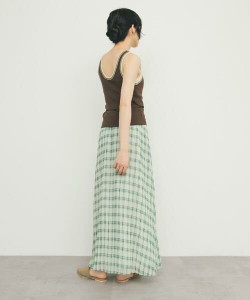 KBF / ケービーエフ スカート | シアーチェックプリーツスカート | 詳細13