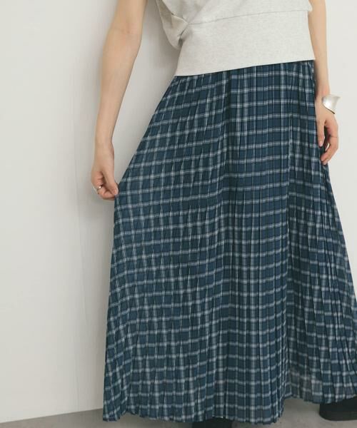 KBF / ケービーエフ スカート | シアーチェックプリーツスカート | 詳細22