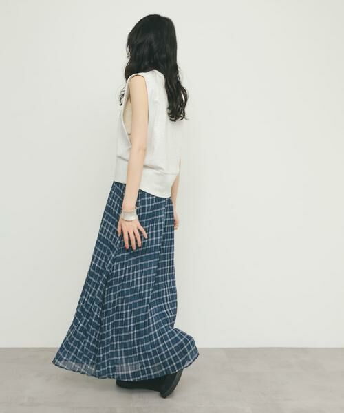 KBF / ケービーエフ スカート | シアーチェックプリーツスカート | 詳細26