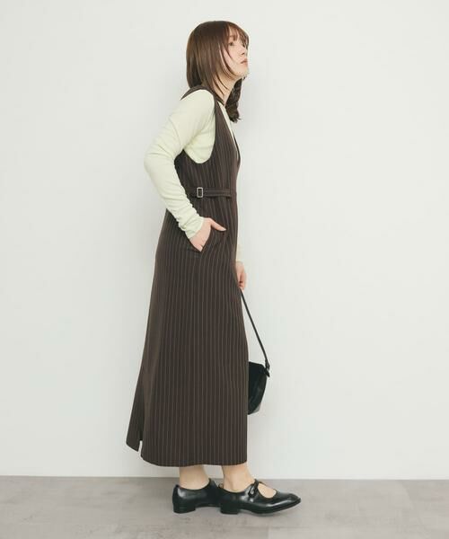 KBF / ケービーエフ ワンピース | 『2サイズ展開』ピンストライプジャンパースカート | 詳細6