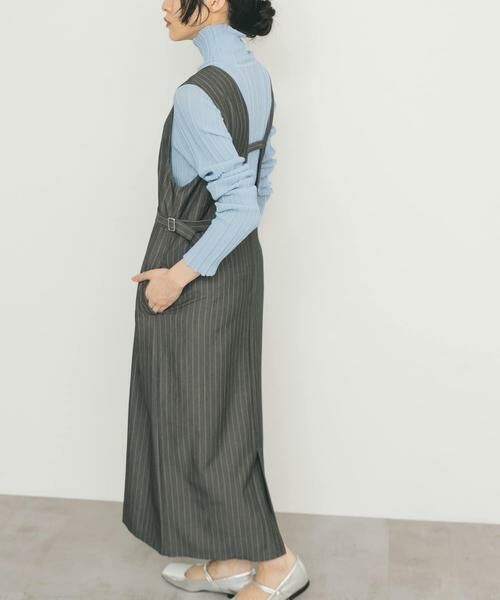 KBF / ケービーエフ ワンピース | 『2サイズ展開』ピンストライプジャンパースカート | 詳細13