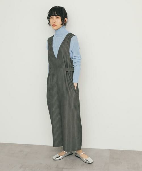 KBF / ケービーエフ ワンピース | 『2サイズ展開』ピンストライプジャンパースカート | 詳細14