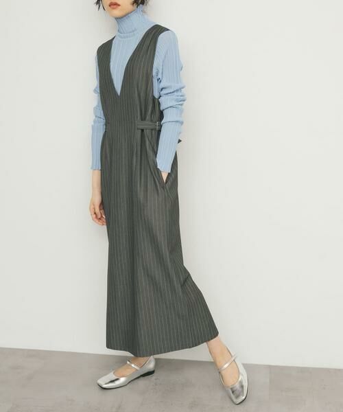 KBF / ケービーエフ ワンピース | 『2サイズ展開』ピンストライプジャンパースカート | 詳細15