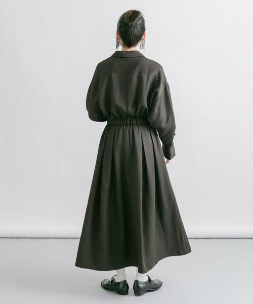 KBF / ケービーエフ ワンピース | オープンカラーボックスプリーツワンピース | 詳細6