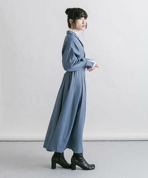 KBF / ケービーエフ ワンピース | オープンカラーボックスプリーツワンピース | 詳細14