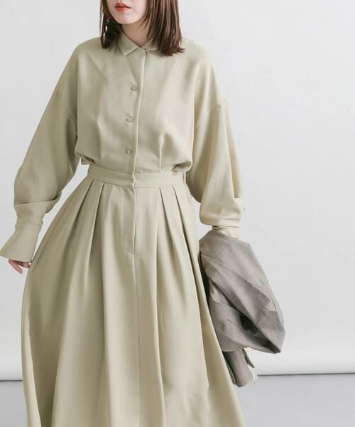 KBF / ケービーエフ ワンピース | オープンカラーボックスプリーツワンピース | 詳細18