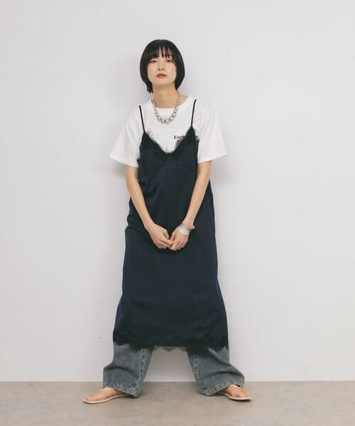 KBF / ケービーエフ ワンピース | レーストリムキャミワンピース | 詳細8