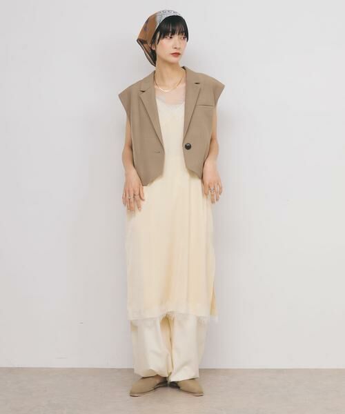 KBF / ケービーエフ ワンピース | レーストリムキャミワンピース | 詳細20