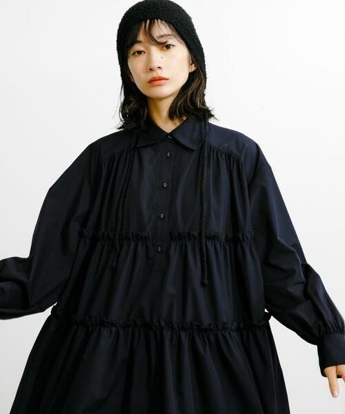 KBF / ケービーエフ ワンピース | ティアードバルーンミニワンピース | 詳細1