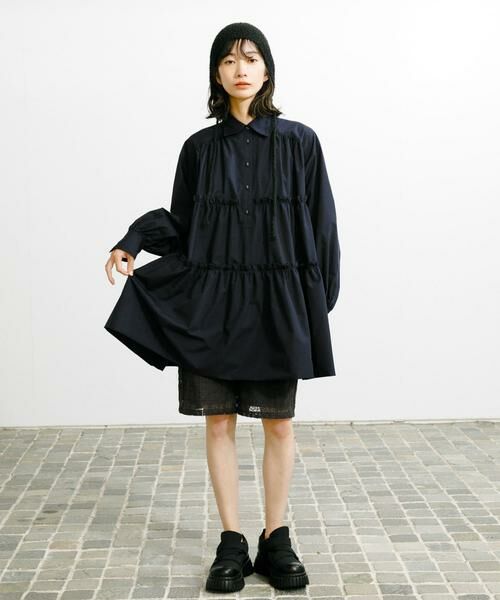 KBF / ケービーエフ ワンピース | ティアードバルーンミニワンピース | 詳細5
