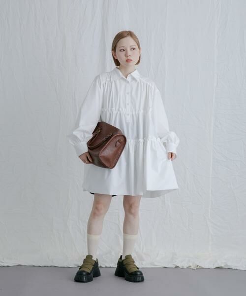 KBF / ケービーエフ ワンピース | ティアードバルーンミニワンピース | 詳細20