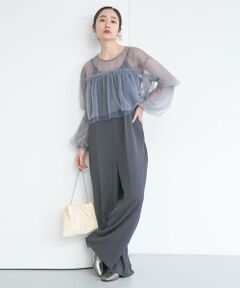 KBF / ケービーエフ サロペット・オールインワン | チュールブラウスSETベアサロペット