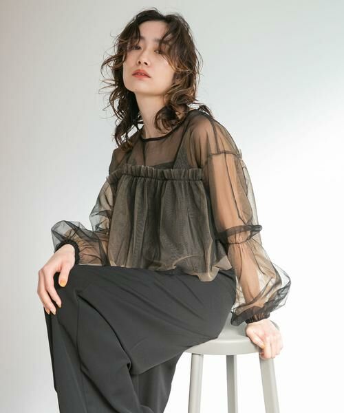 KBF / ケービーエフ サロペット・オールインワン | チュールブラウスSETベアサロペット | 詳細1