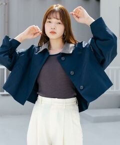 KBF / ケービーエフ その他アウター | BACKフレアショートジャケット