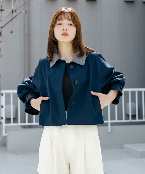 KBF / ケービーエフ その他アウター | BACKフレアショートジャケット | 詳細2