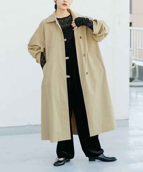 KBF / ケービーエフ ステンカラーコート | BACKスリットステンカラーコート | 詳細24