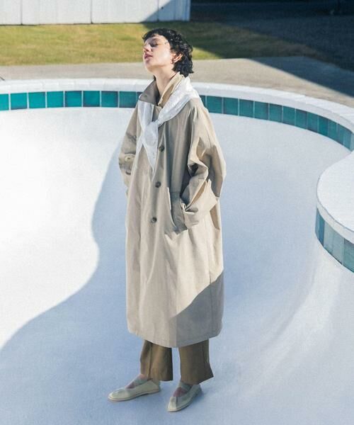 KBF / ケービーエフ ステンカラーコート | BACKスリットステンカラーコート | 詳細27